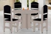 CONJUNTO MESA REDONDA C/ 4 CADEIRAS